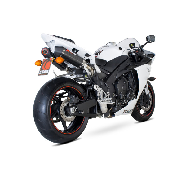 Scorpion Exhaust Yamaha YZF-R1 2009 - 2014 Serket Parallel Slip-on (Pair) Carbon Fibre Sleeve